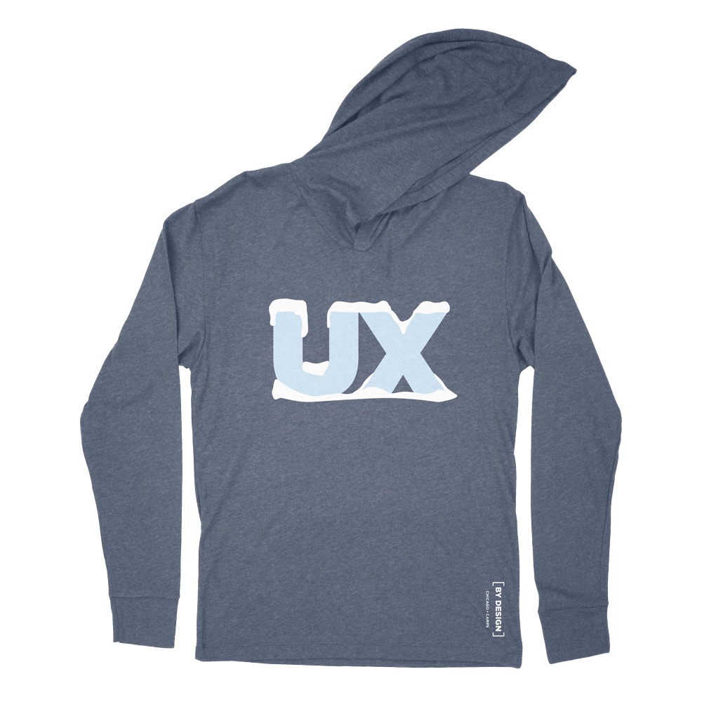 Next Level Apparel Adult Pacifica Denim Fleece Full-Zip Hooded Sweatshirt